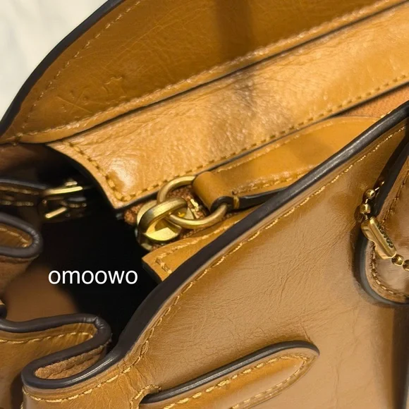 Coach Empire Carryall Bag 34 Brass/ Honey Brown Color - Picture 9 of 10